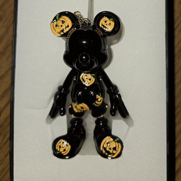 Disney BAUBLEBAR Mickey Mouse Pumpkin Halloween Bag Charm - Picture 1 of 5